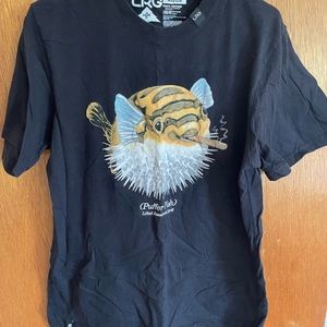 Lifted Research Group black t shirt, medium